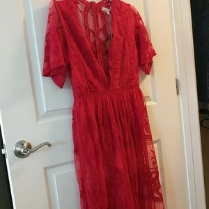 Lace maxi romper